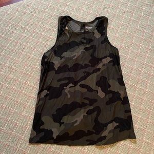 Camo Old Navy Open Back Workout Tank